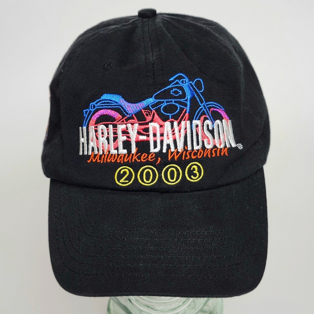 Vintage Harley Davidson 100th Anniversary Hat Strapback Milwaukee Biker Y2K Moto